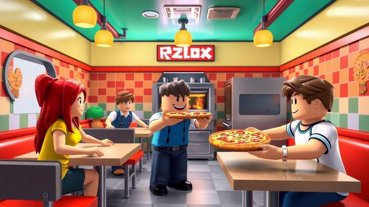 O que é trabalhar numa pizzaria no Roblox?